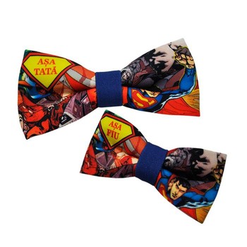 Set Papion personalizabil Tata si Fiu Superman