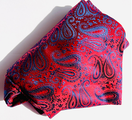 Eșarfă Ascot Red Paisley