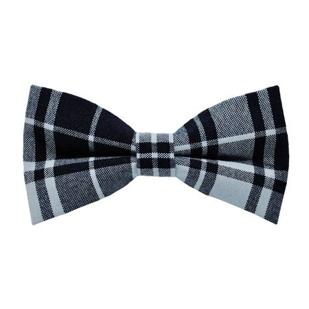 Papion Icy White& Black Plaid