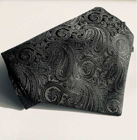 Eșarfă Ascot Black Paisley